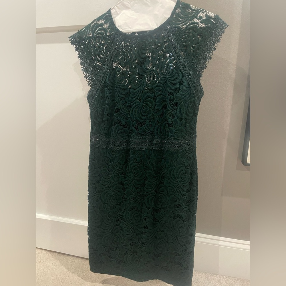 Elegant Green Lace Dress